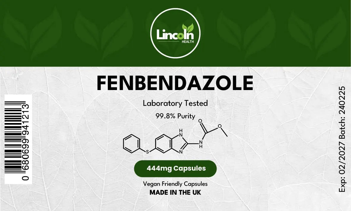 Fenbendazole Capsules • 444mg • Pure 99.8%• Lab-Tested (LH)
