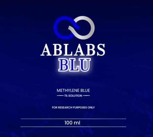 USP Grade 1% • Methylene Blue Solution (includes dropper) • 100ml • Ablabs Brand
